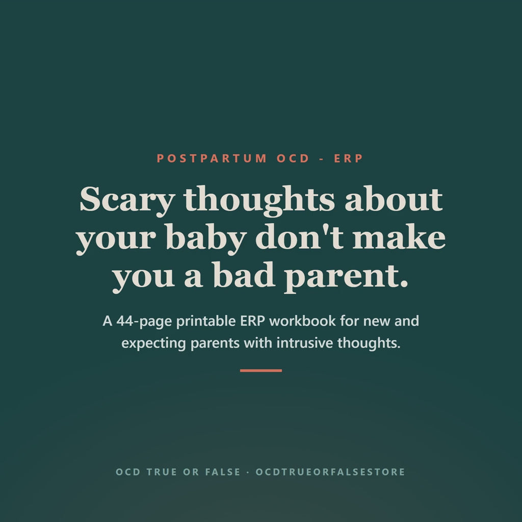 The Postpartum & Perinatal OCD Workbook - flip-through preview of the interior pages and worksheets