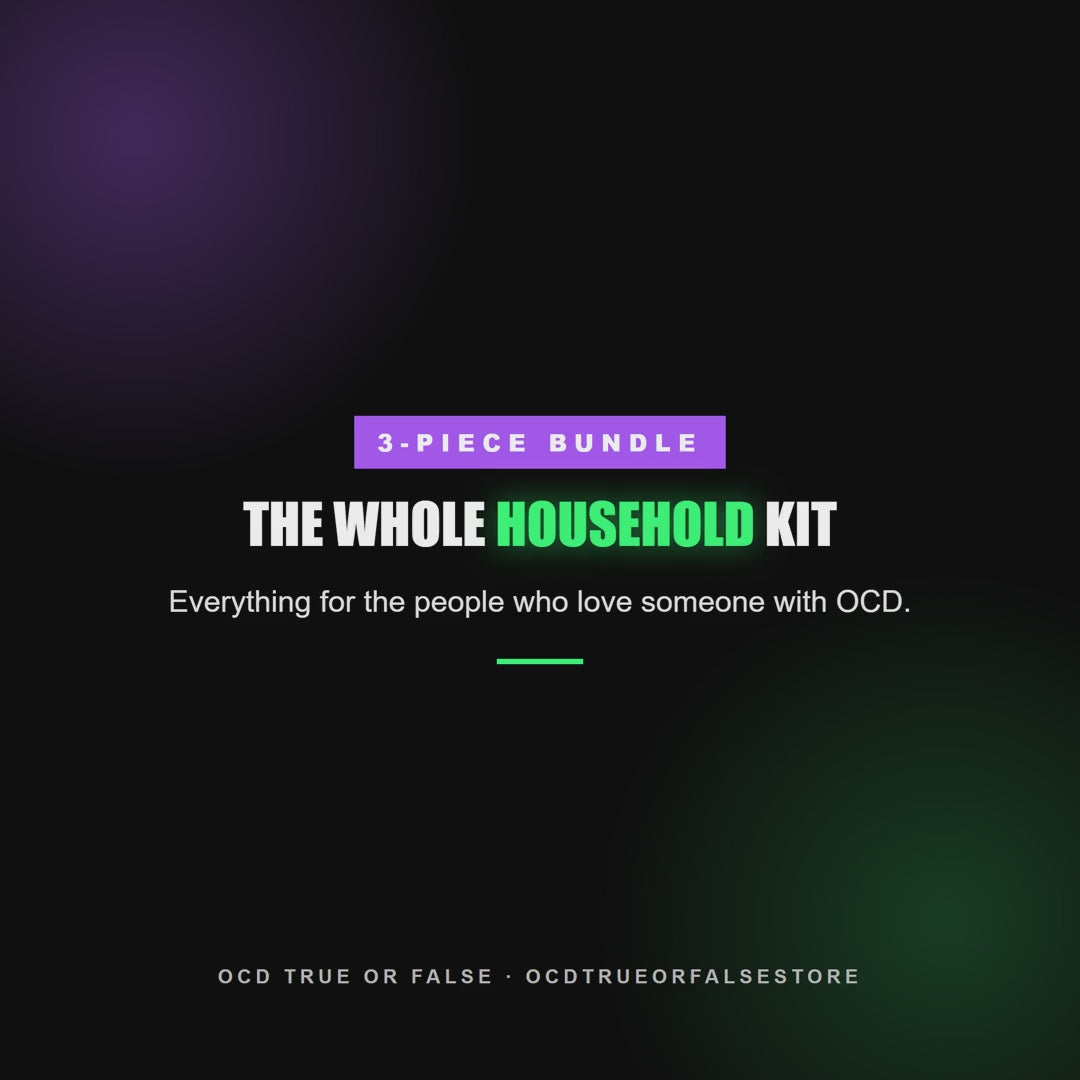 The OCD Household Bundle (Family + Parents) - flip-through preview of the interior pages and worksheets
